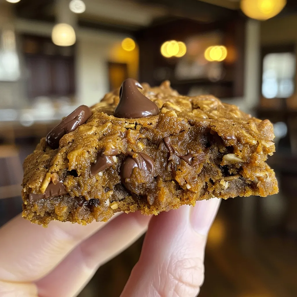 Soft & Chewy Pumpkin Chocolate Chip Oatmeal Cookies