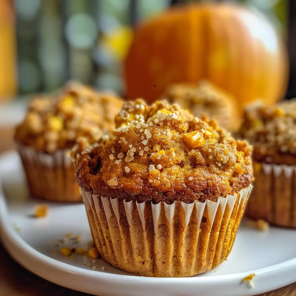 8g Protein Pumpkin Muffins - Juicy & Irresistibly Healthy