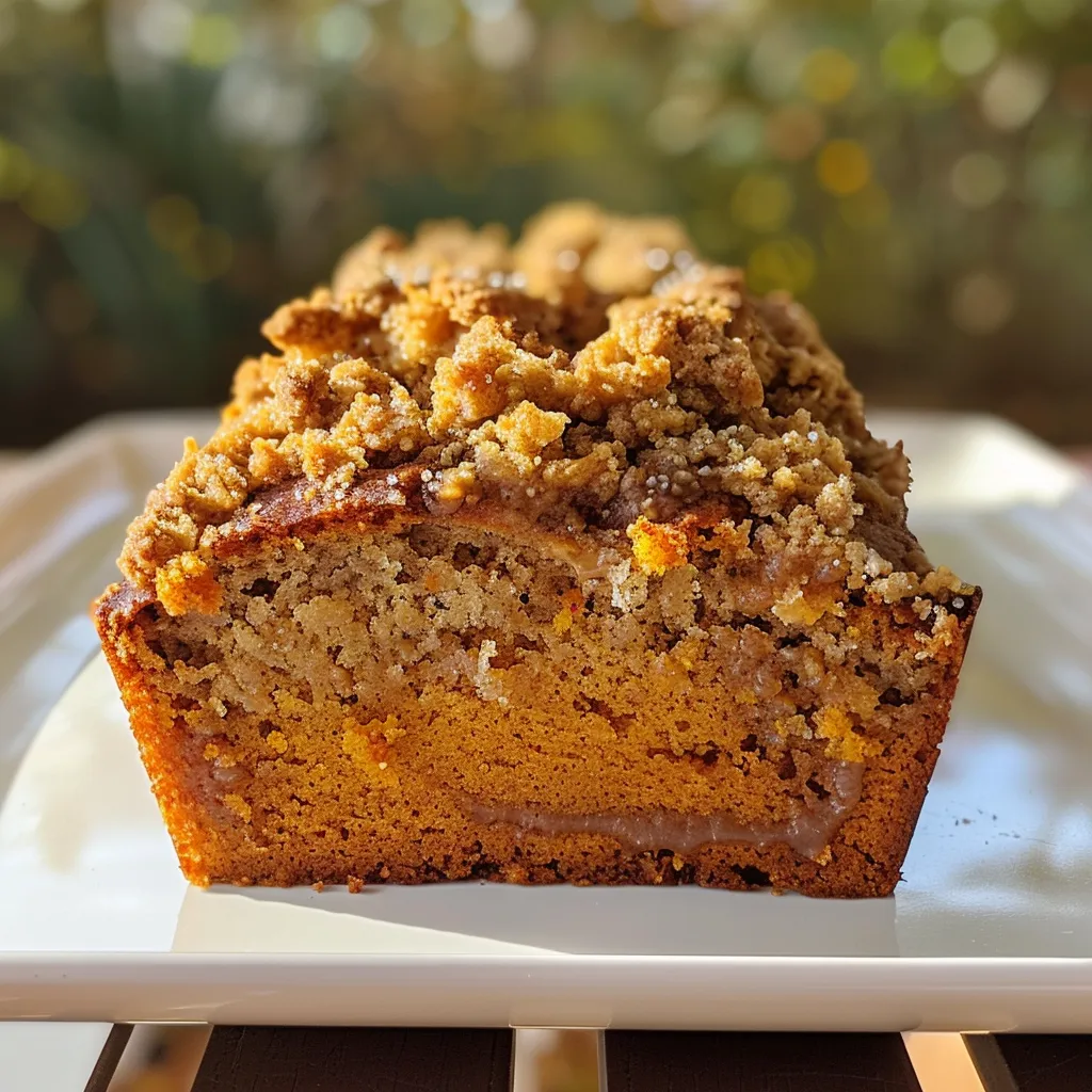Pumpkin Bread with Streusel Topping Recipe