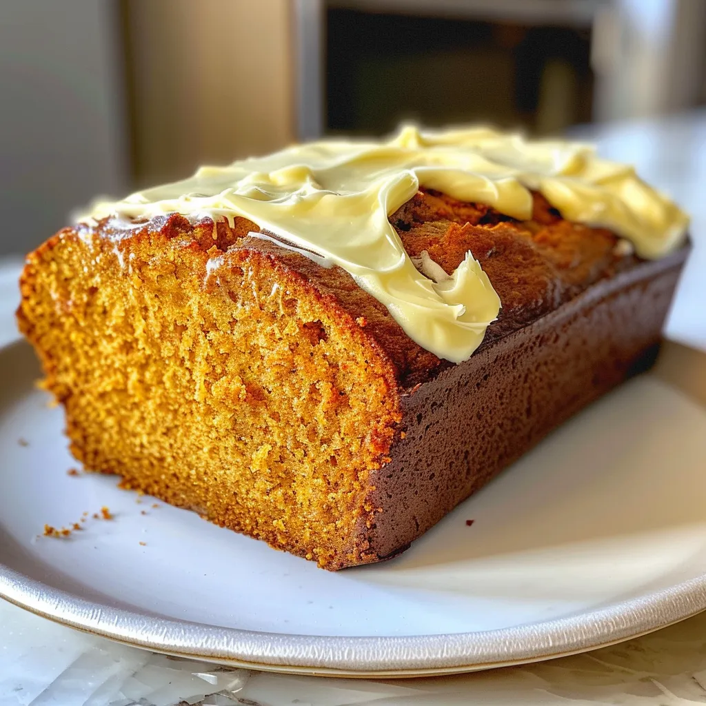 Pumpkin Bread with Cream Cheese Frosting You'll Love!