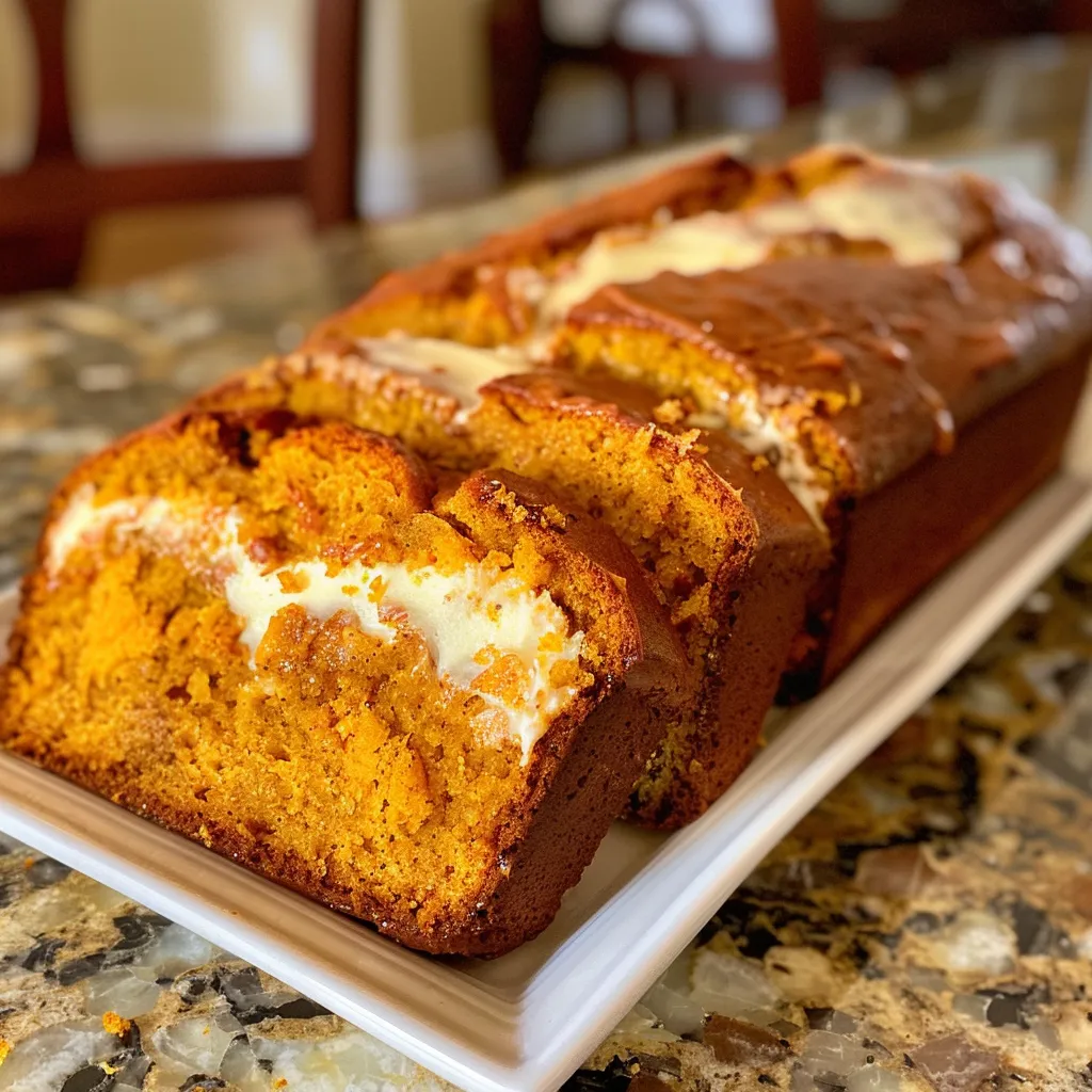 Irresistible Swirled Pumpkin Cream Cheese Bread Recipe