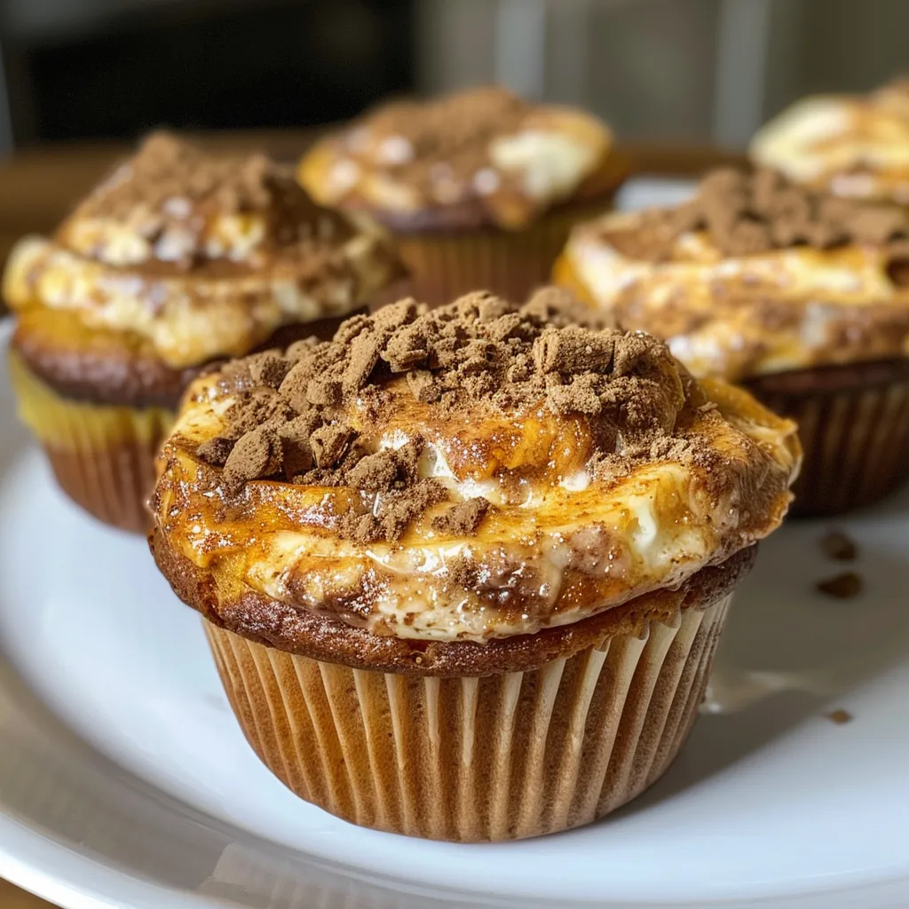 Pumpkin Cheesecake Muffins