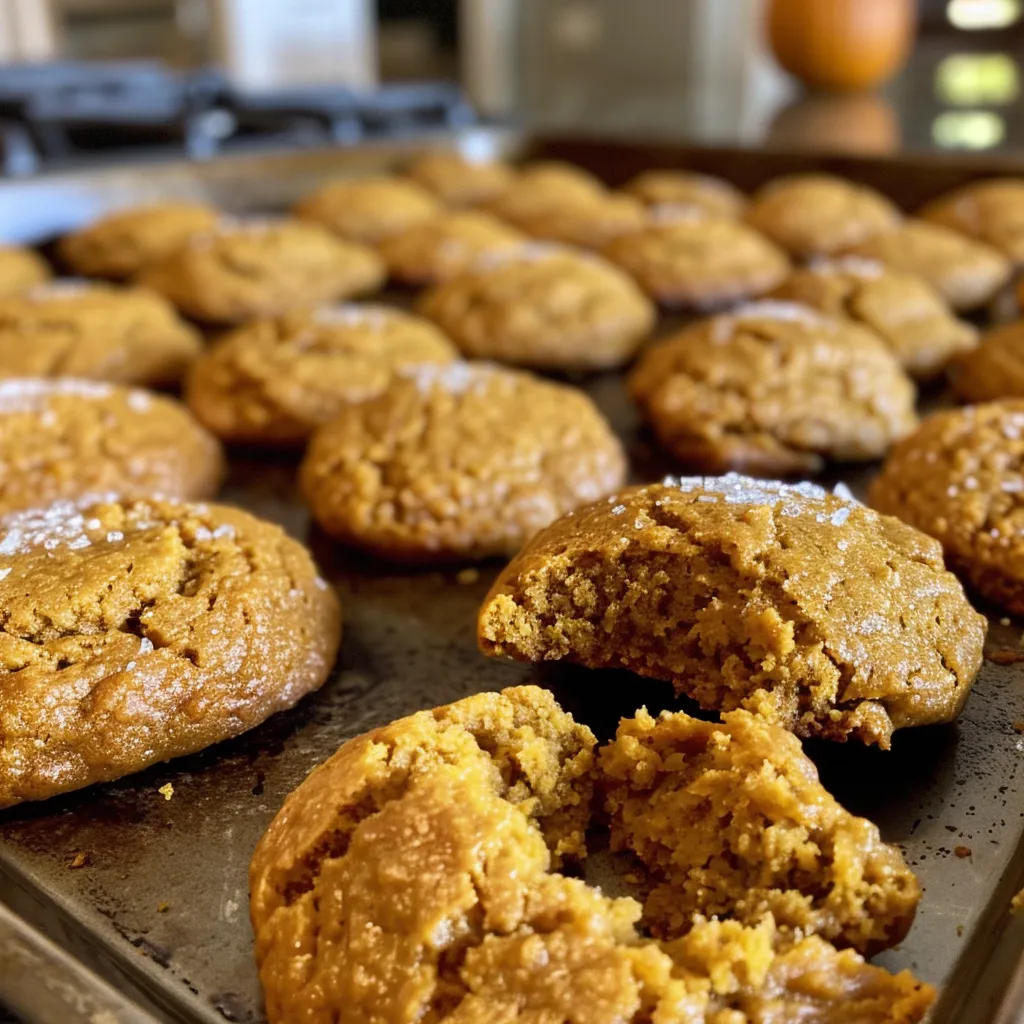 Soft and chewy pumpkin cookies