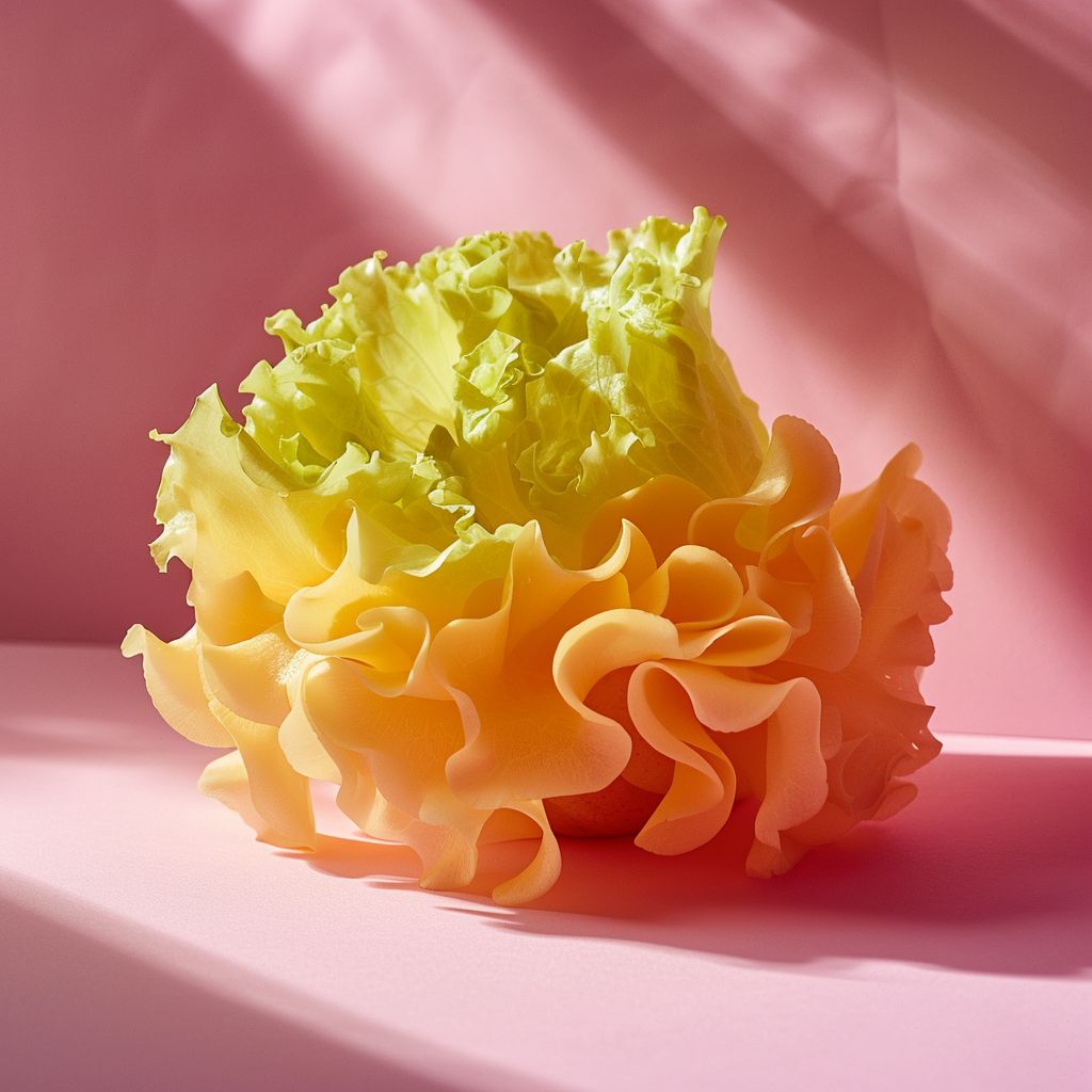 Close-up of a beautifully presented dish symbolizing weight loss success on a pale pink surface.